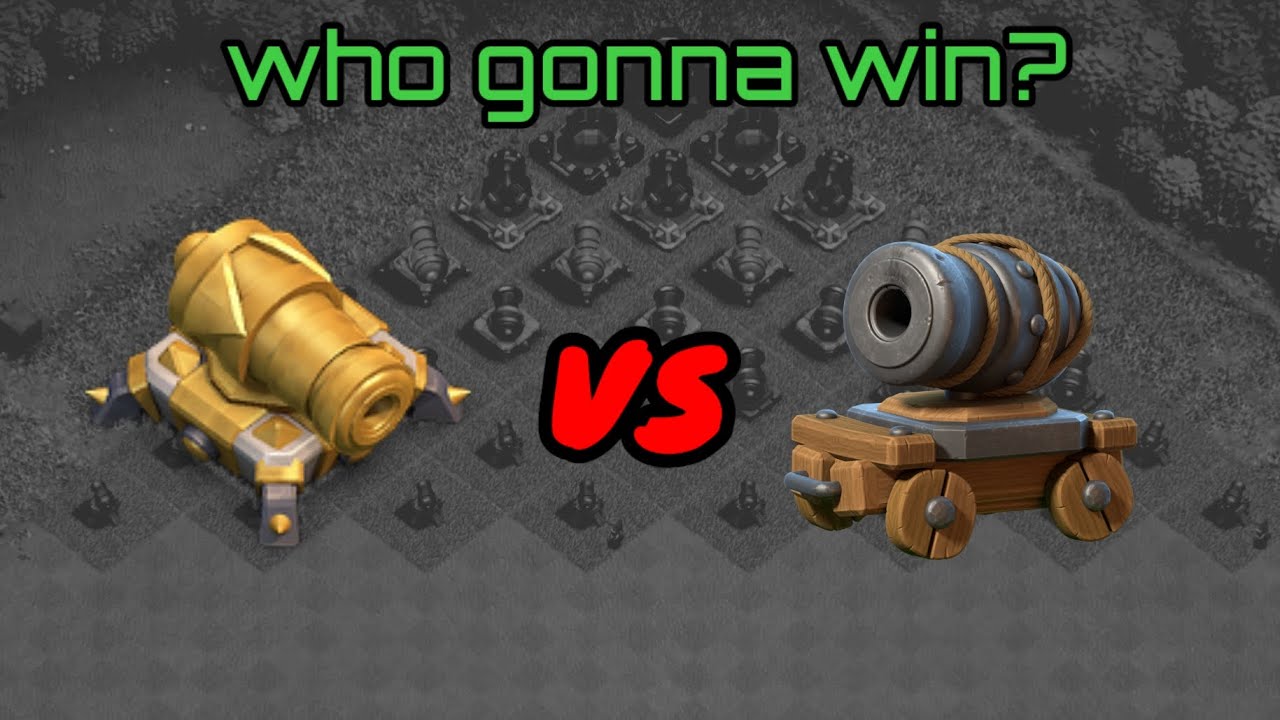 cannon vs cannon cart in clash of clans who will win? YouTube