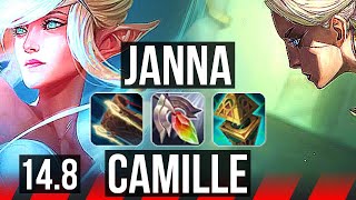 JANNA vs CAMILLE (TOP) | 3/2/24, 69% winrate | EUW Master | 14.8