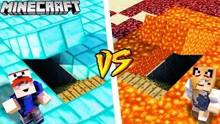 TAJNY DOM POD DIAMENTAMI VS TAJNY DOM POD LAWĄ W MINECRAFT | Vito Vs Bella TAJNY DOM POD DIAMENTAMI VS TAJNY DOM POD LAWĄ W MINECRAFT | Vito Vs Bella