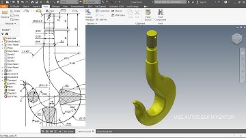 Crane hook | Autodesk Inventor