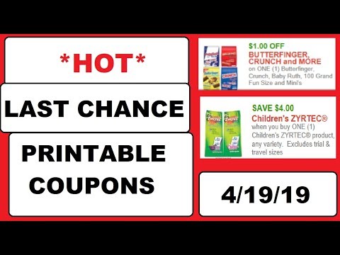 *HOT* Last Chance Printable Coupons!- 4/19/19- PRINT ASAP!