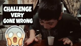 VINEGAR CHALLENGE GONE WRONG