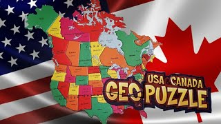 Geo Puzzle Usa And Canada