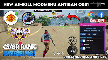 Free Fire MAX OB51 Updated Mod Menu Hack | Unlimited Diamonds Panel | Auto Headshot | Magic Bullet