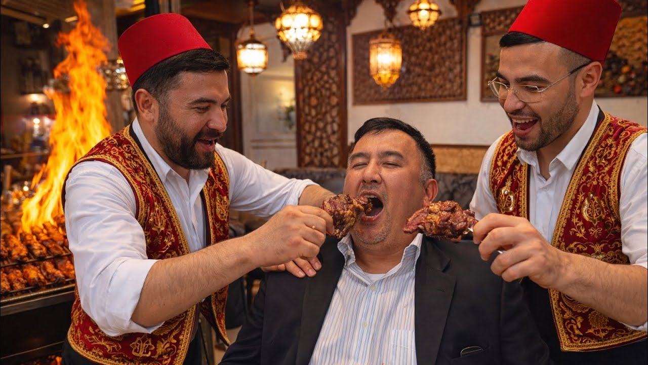 ТУРЕЦКОЕ ШОУ С МЯСОМ! НАС КОРМИЛИ КАК СУЛТАНОВ, ОГНЕННОЕ ШОУ, РУСЛАН В КОСТЮМЕ