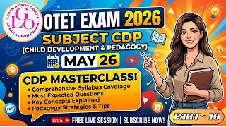 OTET EXAM 2026 ( MAY 26 ) || CDP (PART - 16)