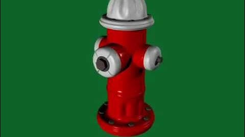 Fire Hydrant  - A Test Using Free Blender 3D