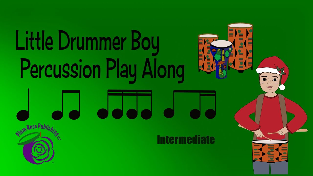"The Little Drummer Boy" Drum Rhythm Play-along (Sixteenth Notes) Christmas