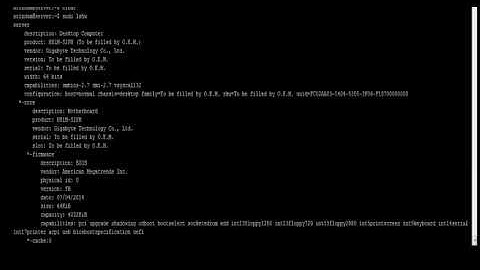 Linux - lshw Command - w3resource