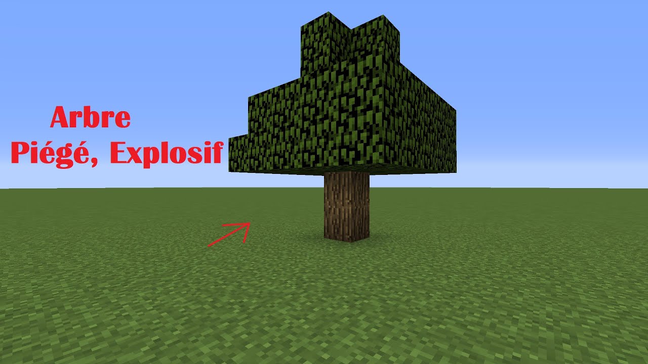 TUTORIEL : faire un arbre explosif sur Minecraft - YouTube