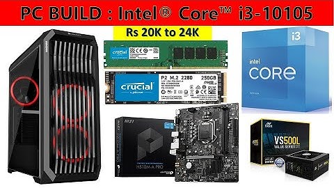PC BUILD: Intel i3 10105 processor | MSI H510M-A PRO MOTHERBOARD |@BIGTECHNOLOGIST DDR4 8GB RAM |