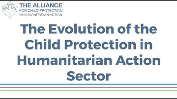 The Evolution of the Child Protection in Humanitarian Action Sector