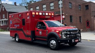 Storm Engine Company & Ambulance Corps (Derby) FD-10 responding with Multiple Siren Tones