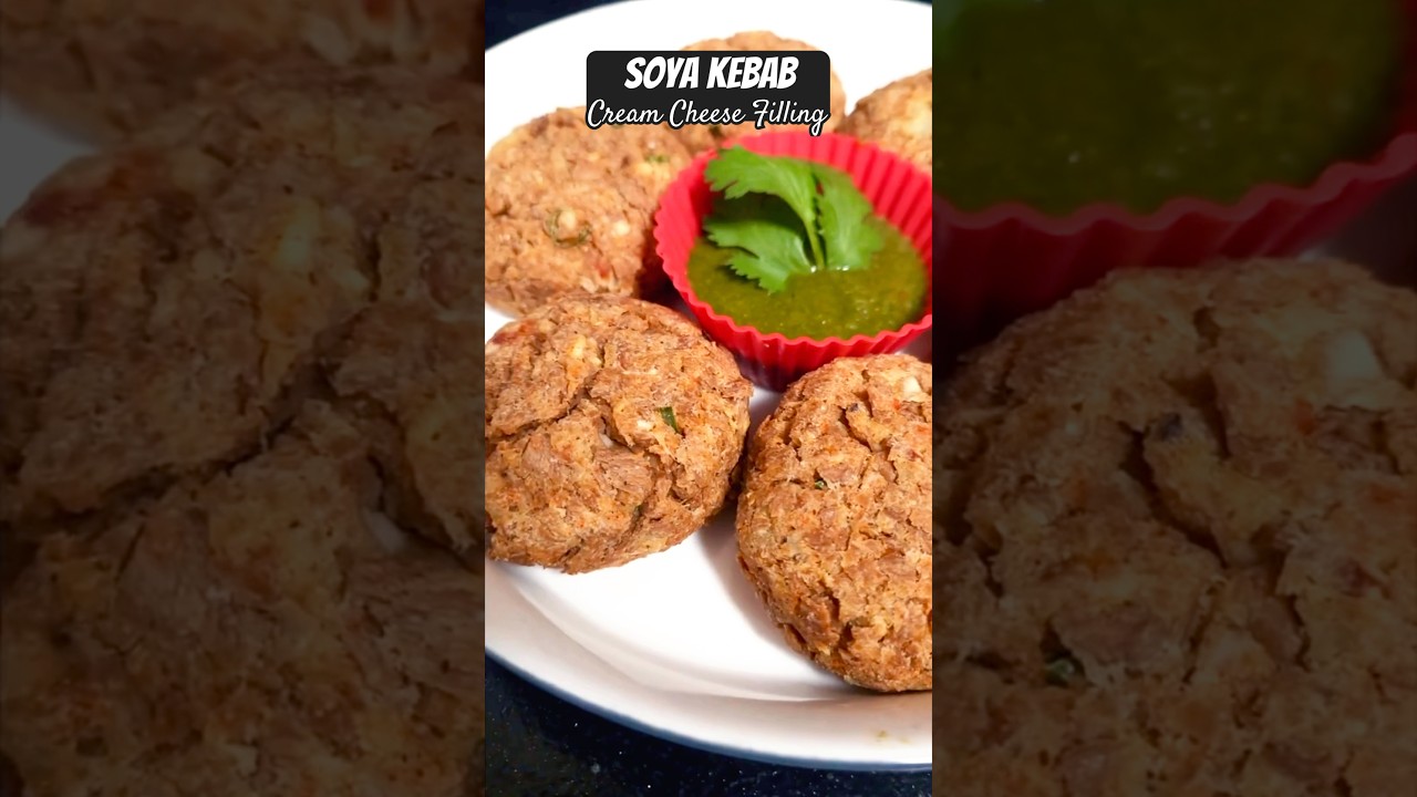 Quick Delicious Soya Kebabs with a twist | Baked Healthy Protein packed snack