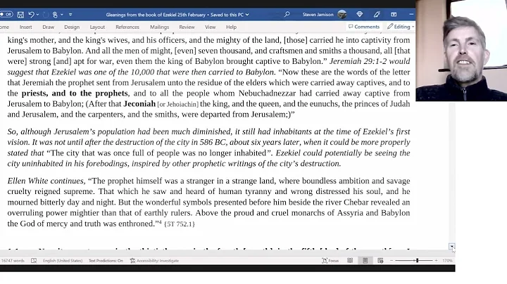 2023 02 25 Gleanings from the book of Ezekiel - St...