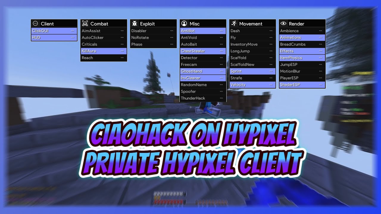 you have never seen this Client before! | CIAOHACK v2.2 | Hypixel ...