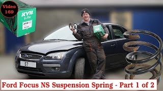 Front Nearside Suspension Spring replacement on Ford Focus Mk2  2007 (Video 1 of 2)