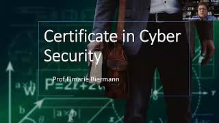 Certificate in Cyber Security - Virtual Information Session
