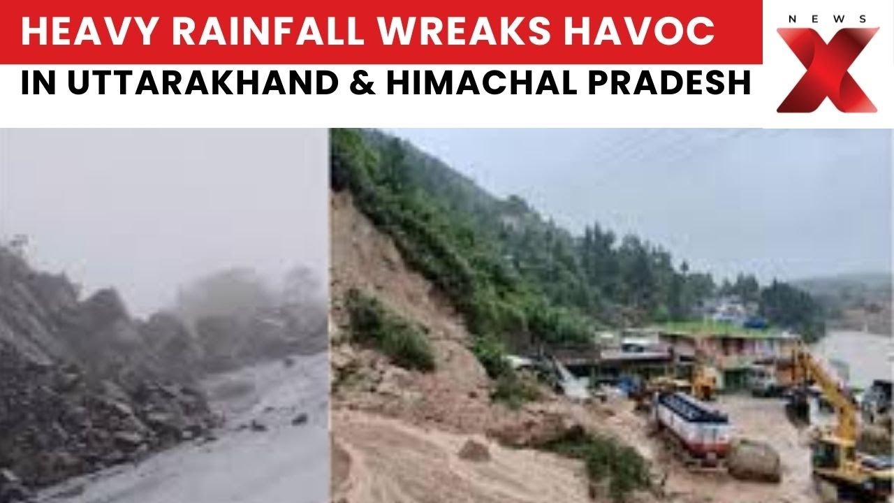 Monsoon Mayhem 2025: Uttarakhand, Himachal Pradesh Battered by Rain Havoc, Massive Landslides Hit