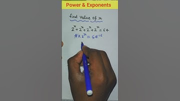 Find value of x || Exponents & power || #shorts #maths #shortvideo