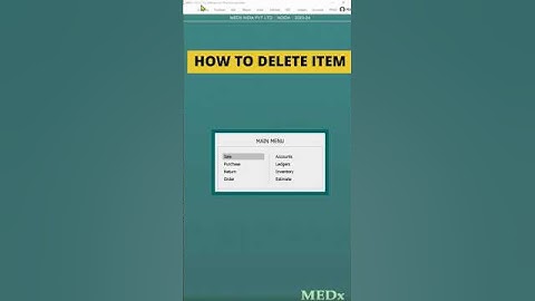 How to Delete an Item in MEDx Software ! #inventorymanagement #exceltips #efficiency