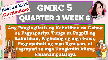 GMRC 5 QUARTER 3 WEEK 6 MATATAG CURRICULUM #gmrc5quarter3week6
