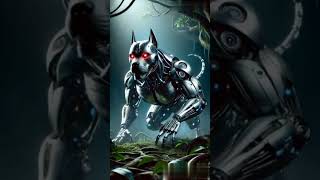 Best Animal Fusion Robot ai.Robot and pitbull #robot #pitbull #dog   #asmr #animals #asmrsounds #ai