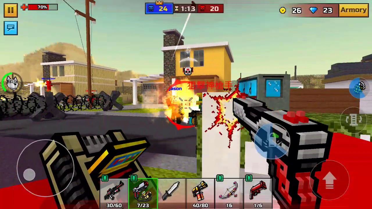 Pixel gun 3d:Over Powered DUCK HUNT GUN