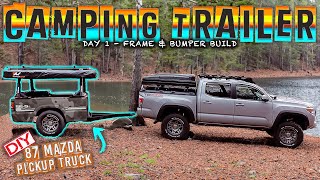My DIY Camping Trailer Build | Truck Bed Trailer to Overland Camper Project