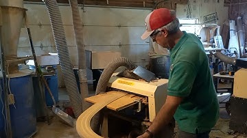 Curved trim through the Woodmaster