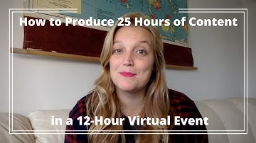 How to Produce 25 Hours of Content in a 12-Hour Virtual Event
