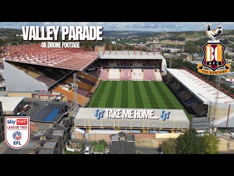 Valley Parade - Bradford City AFC - Drone footage. Take Me Home - The Good Citizens