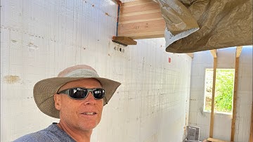 Installing a glulam beam in an #icf wall on a 5 story DIY home build