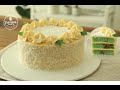 Eggless Moist Pandan Cake Recipe | Ondeh Ondeh Cake