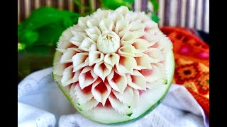 Watermelon Carving For Beginners By Chef Namtarn