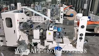 Glue lamination embossing printed napkin tissue paper making machine Laminating Napkins Tissue Paper