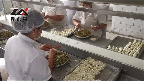 Dumpling wrapper machine,一台小饺子皮机撑起了一个生产间，