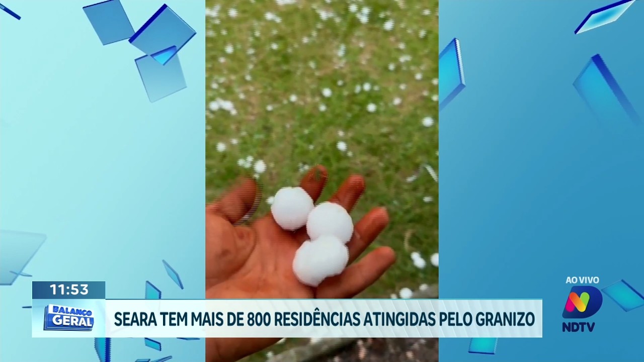 Chapecó envia equipe, drones e lonas para auxiliar Seara após chuva de granizo