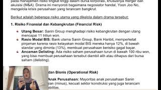 review drama korea “The art of negotiation” manajemen risiko