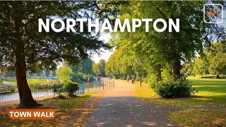 Autumn Sunny Walk in Northampton Town🍂 4K HD | England | UK