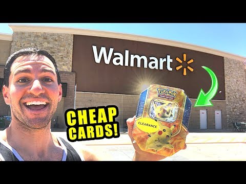 *WALMART HAS CHEAP POKEMON CARDS!* Opening PIKACHU Tins From The Store!