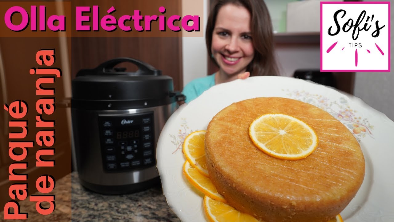 COMO HACER panque de naranja esponjoso RECETA en olla electrica rapida Multiolla FUNCION POSTRES 5.7