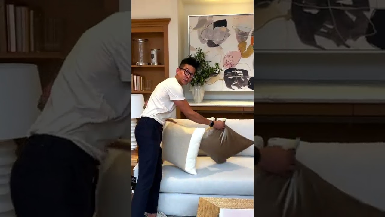 Pillow Styling Hack with Varying Shapes