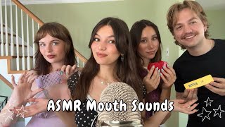 ASMR Mouth Sounds With 4 ASMRtists (Unpredictable, Fast, Slow, Whispers, Tapping, More!)