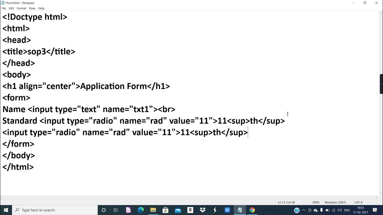 #Skillset-2 |#html | #SOP3 | Std-11 | #11it | Maharashtra State Board ...