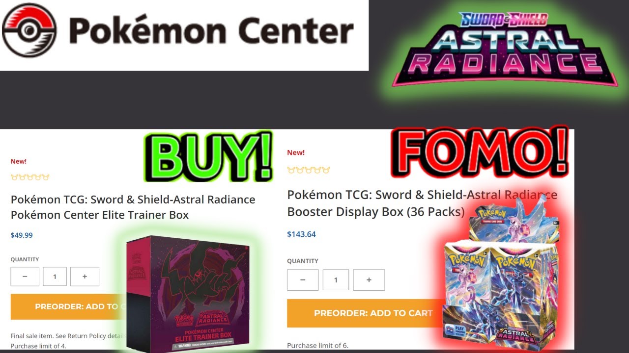 pokemon center astral radiance booster box Astral Radiance Booster Box – Evolve Card Shop main image 0