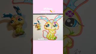 LPS Bunny speed draw!! ✏️✨ #lps #lpsdrawing #lpsspeeddraw #speeddraw #drawing #art