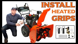 HowTo Install Hand Grip Warmers On A Snowblower  Ariens
