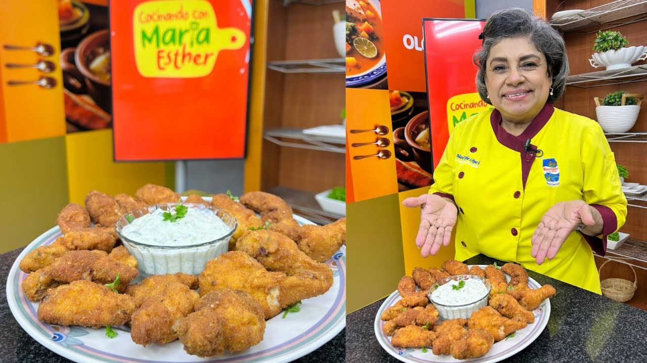 Alitas empanizadas || COCINANDO CON MARÍA ESTHER