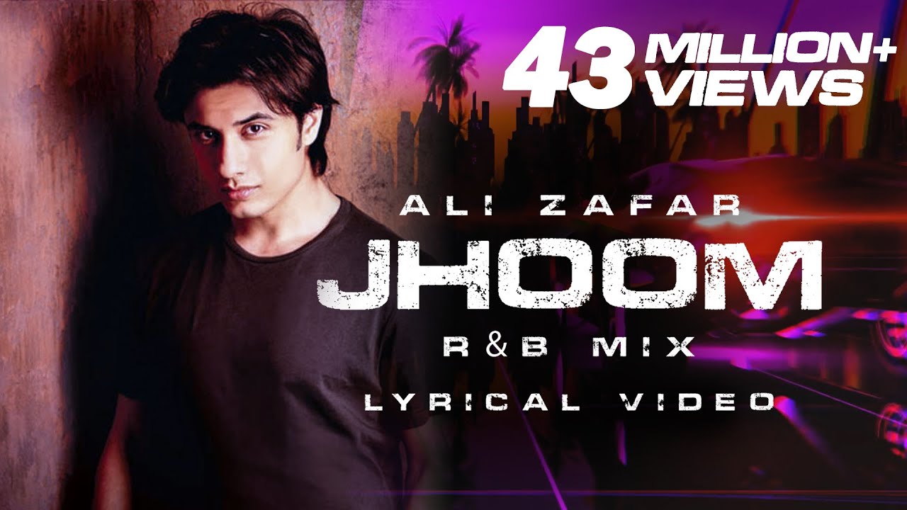 Ali Zafar  Jhoom RB mix  Lyrical Video